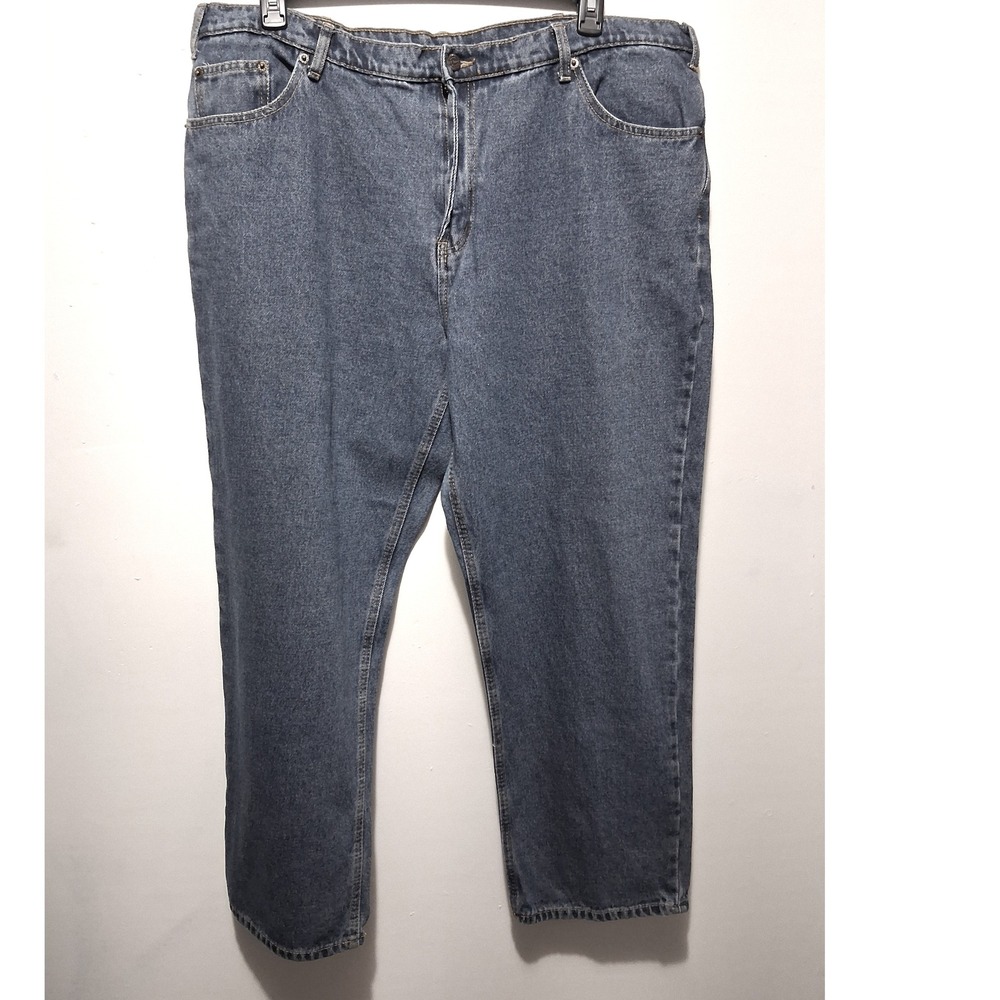 Rural King Men's Relaxed Fit Blue Denim Size 42x31 Jeans Classic Work Carpenter